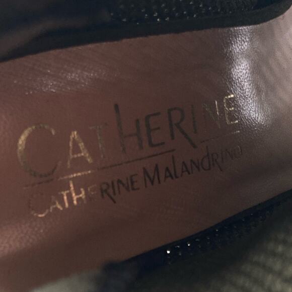 Catherine Catherine Malandrino Womens Green Knit Slip On Peep Toe Sock Boot 6 - Picture 8 of 10